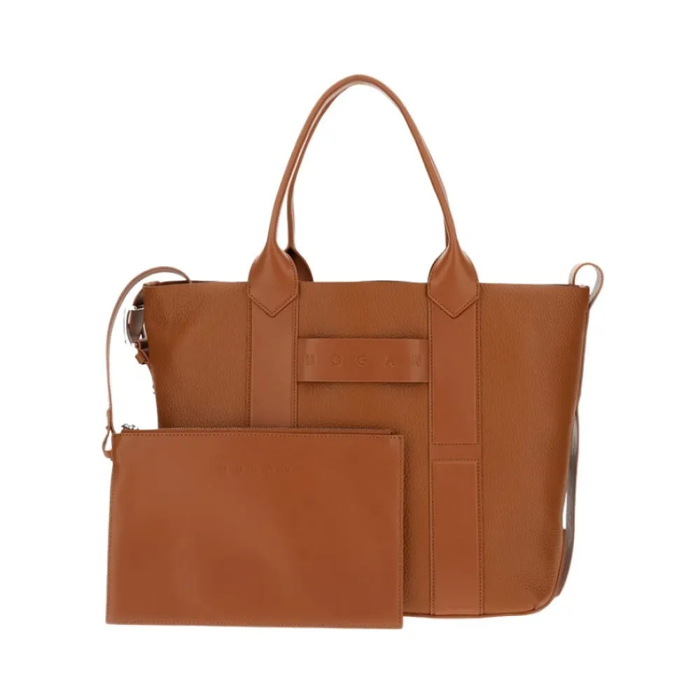 DAMES Hogan Shoppers^Medium Script Shopping Bag