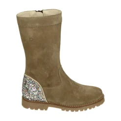 Beberlis Meisjes Korte Suède Laarzen, Cognac Kleur