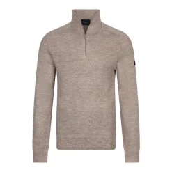 Heren Cavallaro Truien & Vesten^Melange Half Zip Pullover