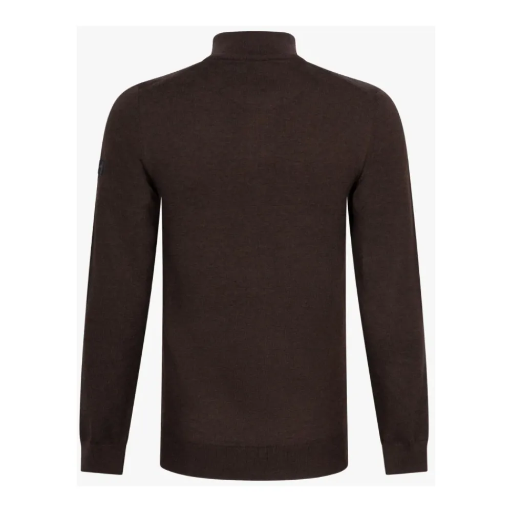 Heren Cavallaro Truien & Vesten^Merino Half Zip Pullover Sweater