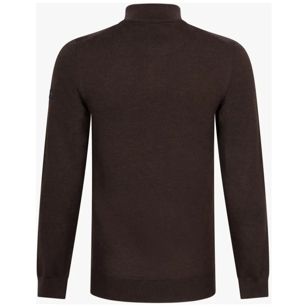 Heren Cavallaro Truien & Vesten^Merino Half Zip Pullover Sweater