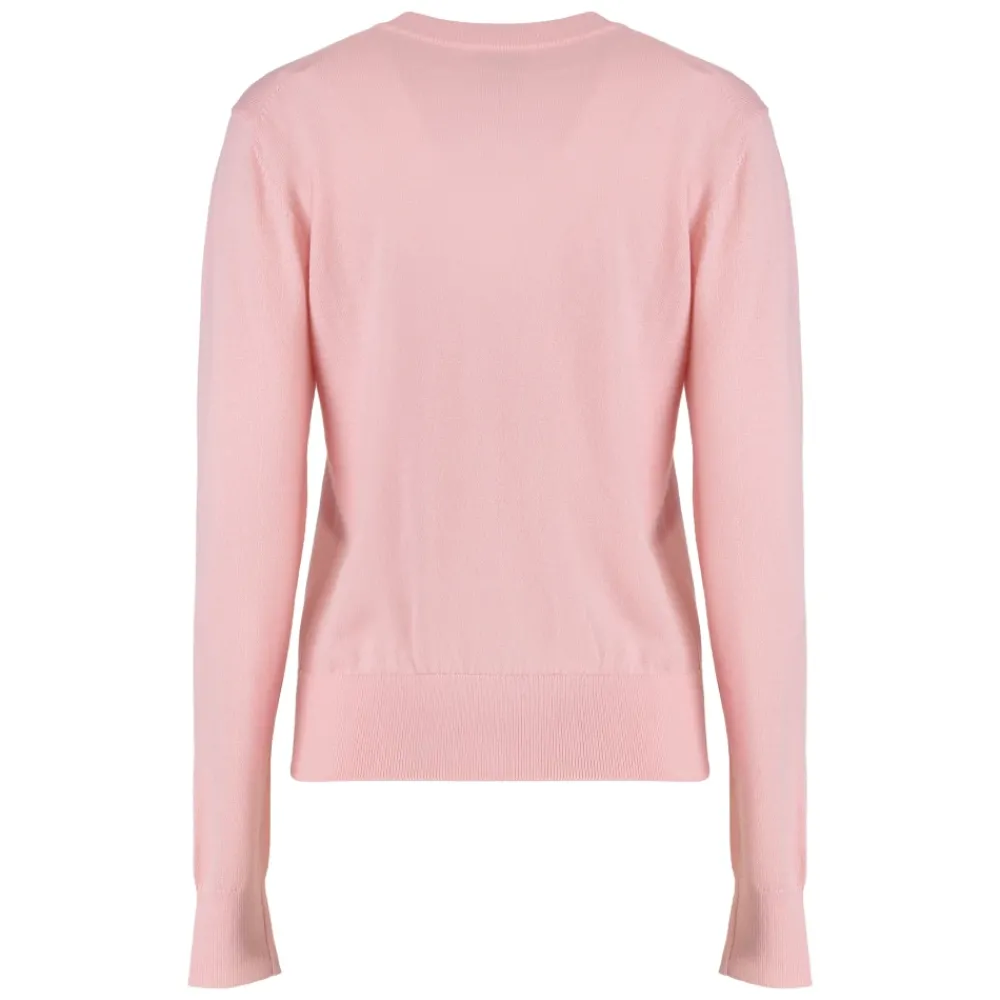 DAMES Calvin Klein Merino wollen trui met ronde hals