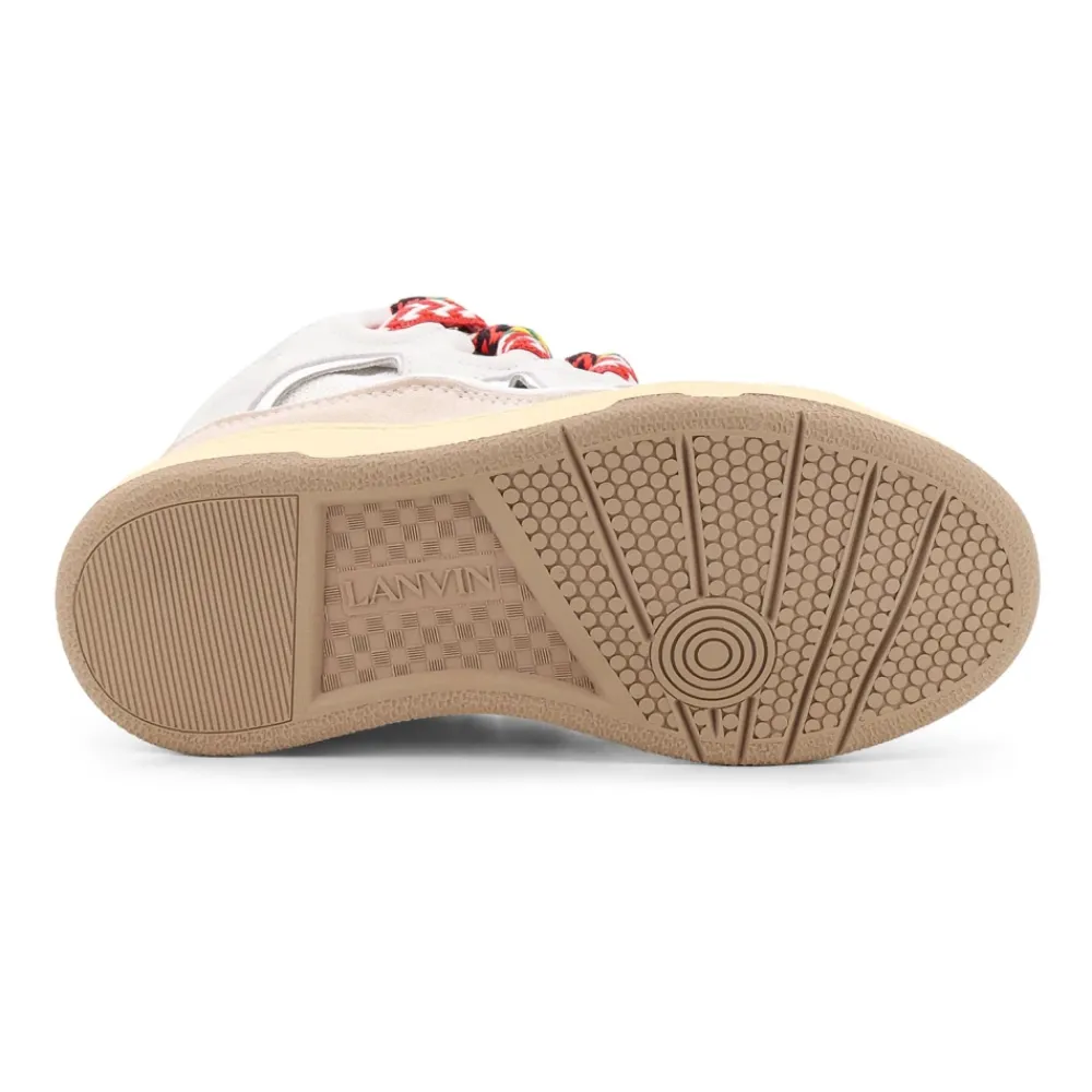 DAMES Lanvin Mesh Insert Leren Sneakers