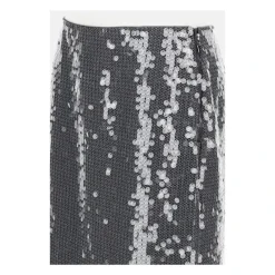 DAMES ROTATE Birger Christensen Rokken^Mesh Midi Rok met Pailletten