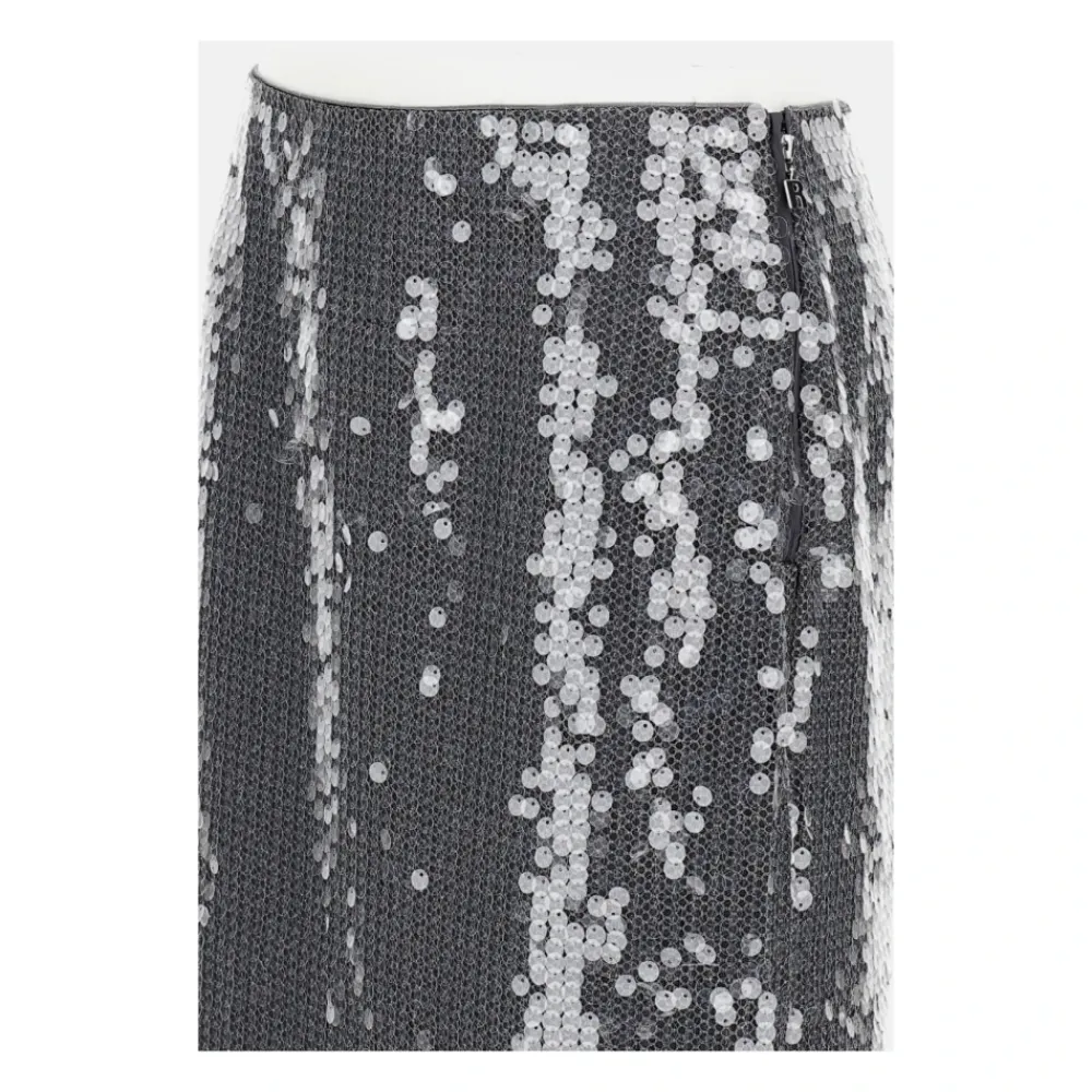 DAMES ROTATE Birger Christensen Rokken^Mesh Midi Rok met Pailletten