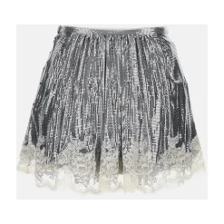 DAMES Rabanne Rokken^Metal Mesh Mini Skirt