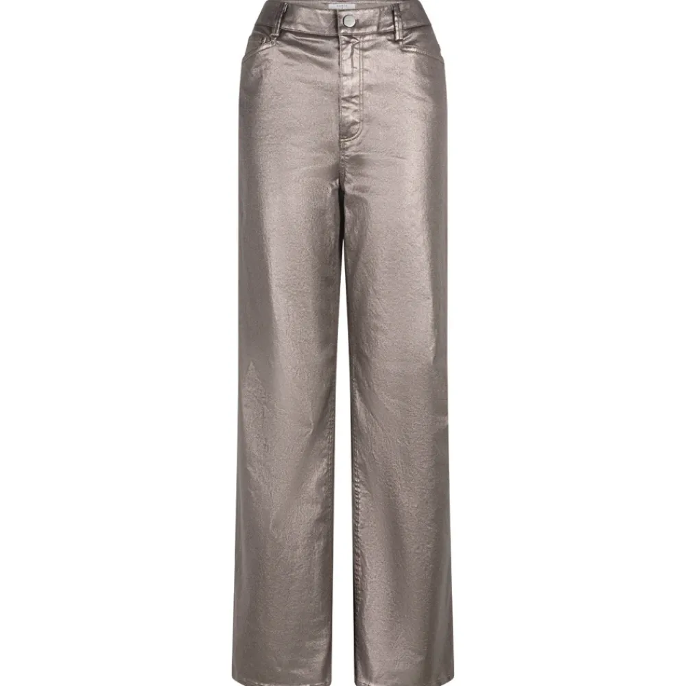 DAMES Dante 6 Jeans^Metallic Denim Wijde Pijp Broek