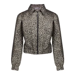 Geisha Jassen^Metallic Leopard Bomberjack