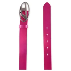 Diesel Riemen En Bretels^Metallic Leren Riem met D-Logo