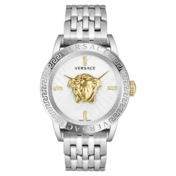 DAMES Versace Metallic Zilveren Horloge