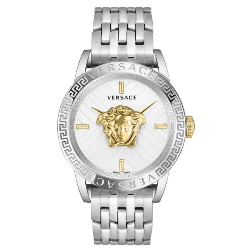 DAMES Versace Metallic Zilveren Horloge