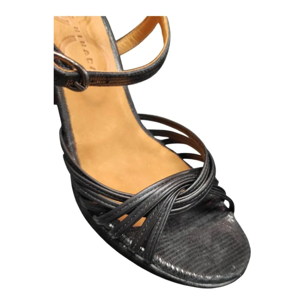 DAMES Chie Mihara Metallic e Leren Sandalen