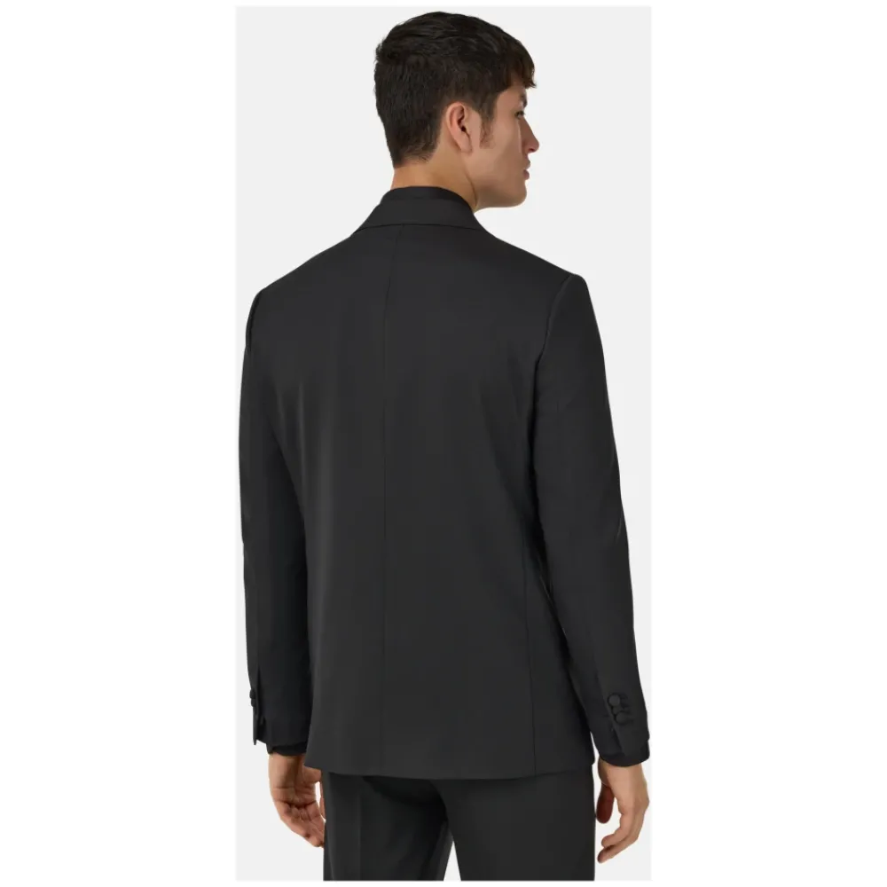 Heren Boggi Milano Kostuums^Micro Textured Suit in a Stretch Wool Blend