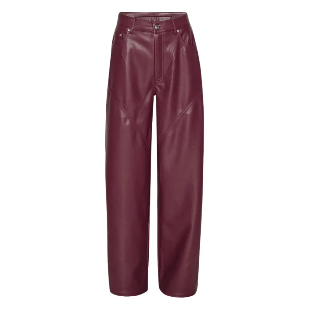 DAMES ROTATE Birger Christensen Broeken^Mid Waist Piping Broek