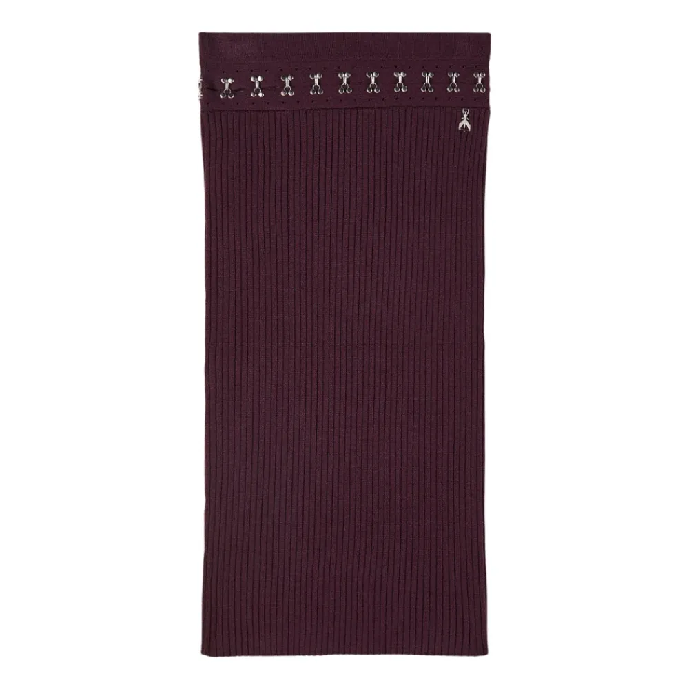 DAMES Patrizia Pepe Midi Glam Rock Gebreide Rok