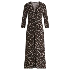 DAMES Betty Barclay Midi Jurk met Ruches en Polka Dots