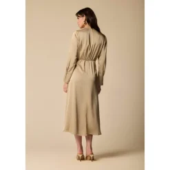 DAMES Kocca Jurken^Midi-jurk met gedrapeerde taille