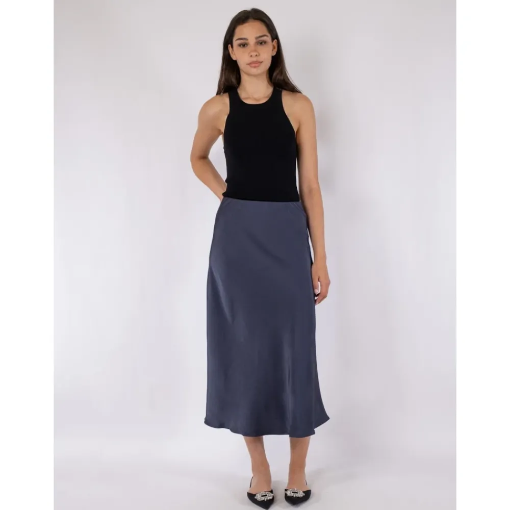 DAMES Neo Noir Rokken^Midnight Blue Bovary Rok