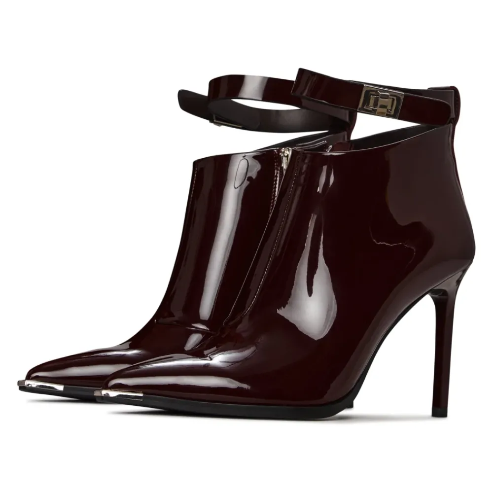 DAMES Cesare Gaspari Midnight Charm Stiletto Laarzen - Bordeaux