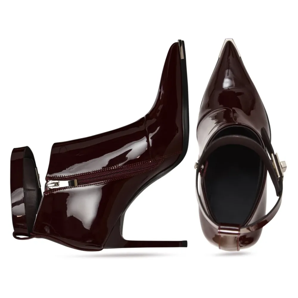 DAMES Cesare Gaspari Midnight Charm Stiletto Laarzen - Bordeaux