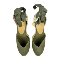 DAMES Castañer Sleehakken^Militaire Stijl Espadrilles