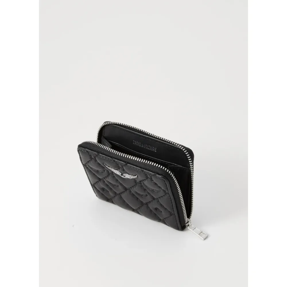 DAMES Zadig & Voltaire Mini ZV Quilted Monogram Portemonnee