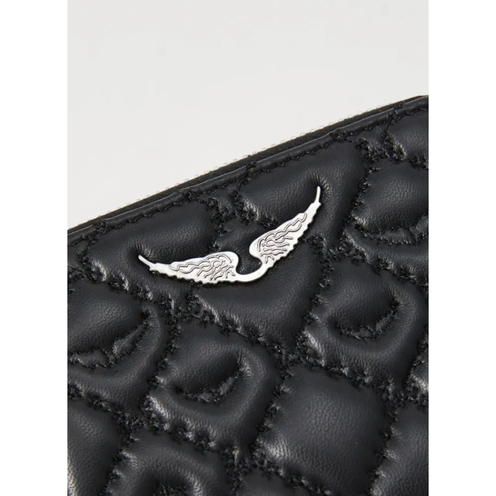 DAMES Zadig & Voltaire Mini ZV Quilted Monogram Portemonnee