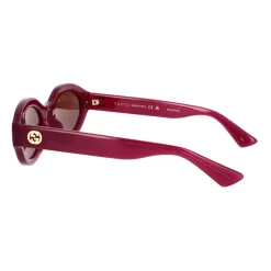 DAMES Gucci Minimal Oval Zonnebril