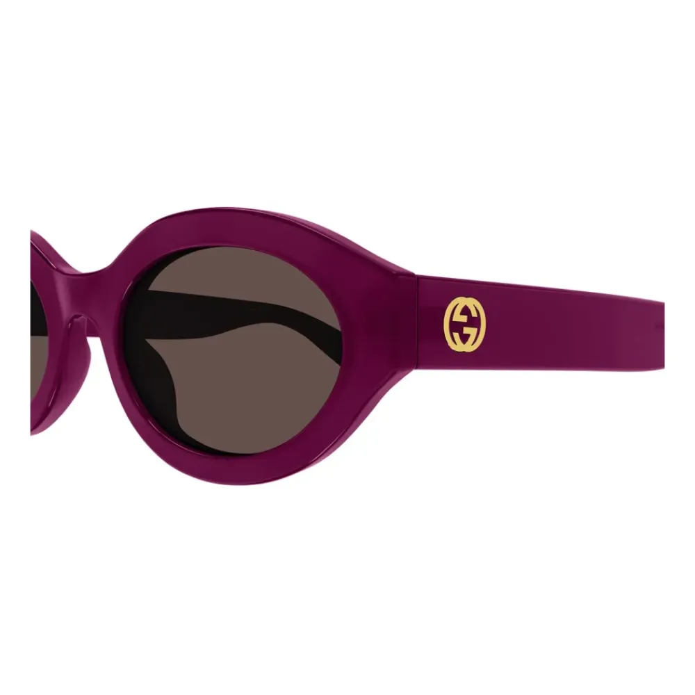 DAMES Gucci Minimal Oval Zonnebril