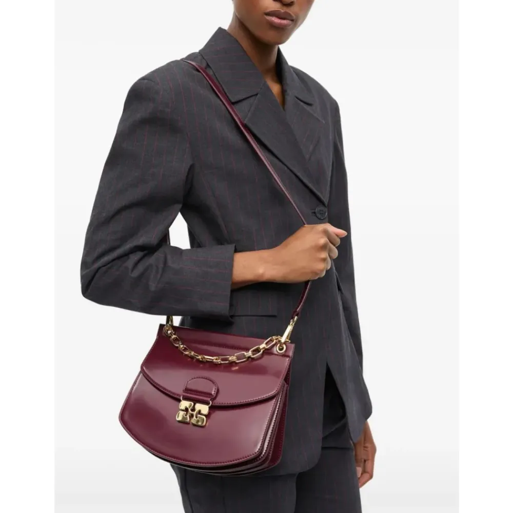 DAMES Ganni Handtassen^Minimalist Box Chain Necklace