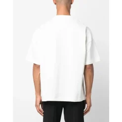 Heren Jil Sander Minimalistisch Logo Print Katoenen T-shirt