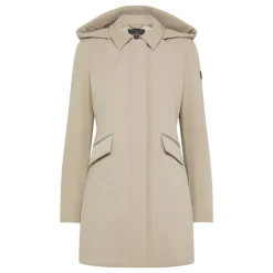 DAMES Peuterey Trenchcoats & Mantels^Moderne Dames Parka met Geïntegreerde Capuchon