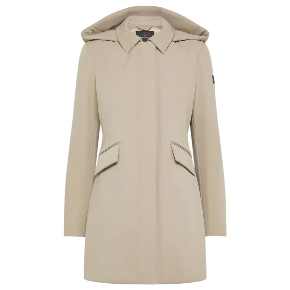 DAMES Peuterey Trenchcoats & Mantels^Moderne Dames Parka met Geïntegreerde Capuchon