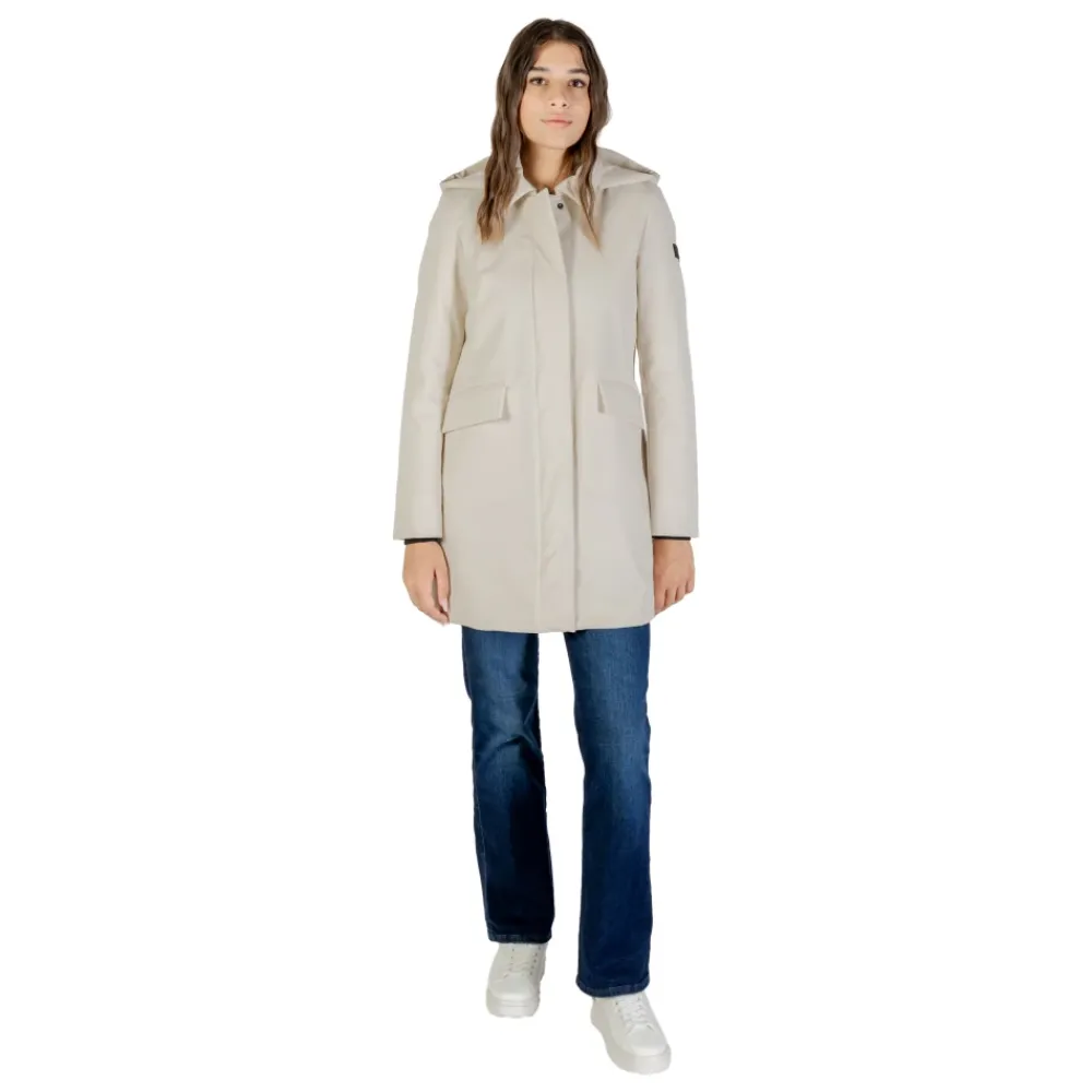 DAMES Peuterey Trenchcoats & Mantels^Moderne Dames Parka met Geïntegreerde Capuchon