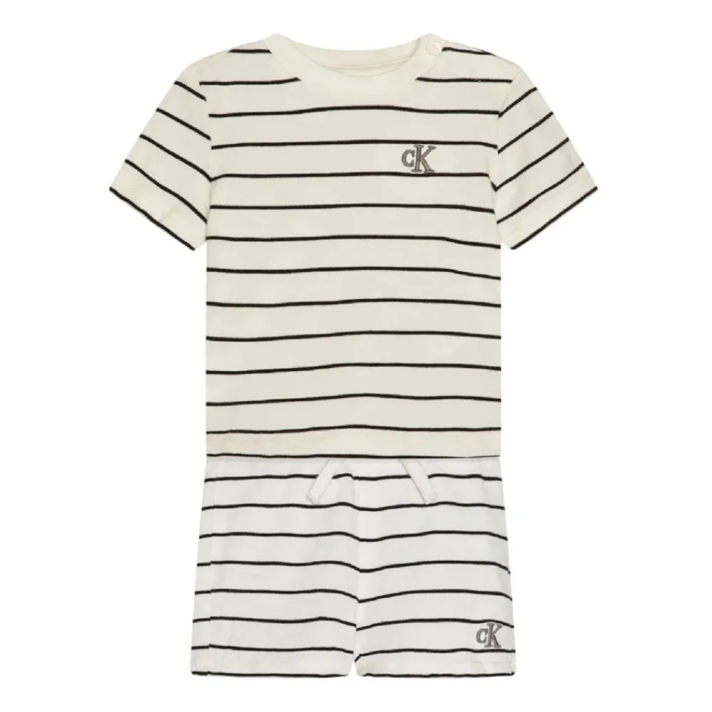 Calvin Klein Moderne Streep Set voor Baby