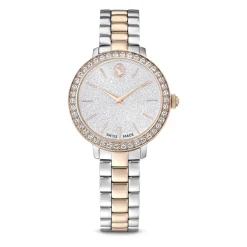 DAMES Swarovski Moderne Zilveren Horloge voor Stijlvolle Dragers
