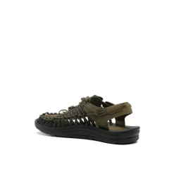 Heren Keen Sandalen^Monochromatische Iconische Olijfe Koordsandaal