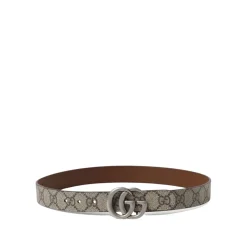 Gucci Riemen En Bretels^Monogram Canvas Riem met Metalen Gesp