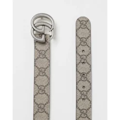 Gucci Riemen En Bretels^Monogram Canvas Riem met Metalen Gesp