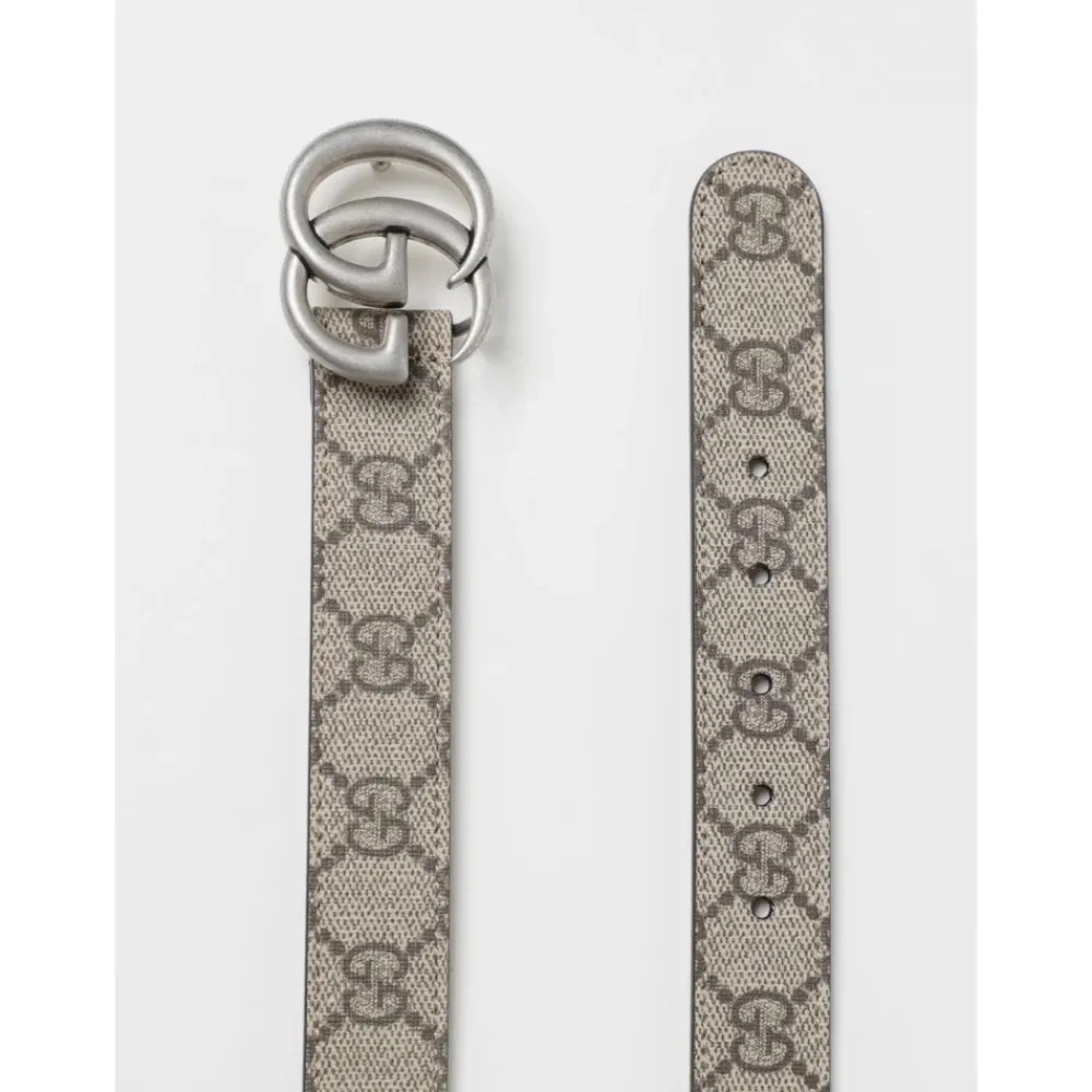 Gucci Riemen En Bretels^Monogram Canvas Riem met Metalen Gesp
