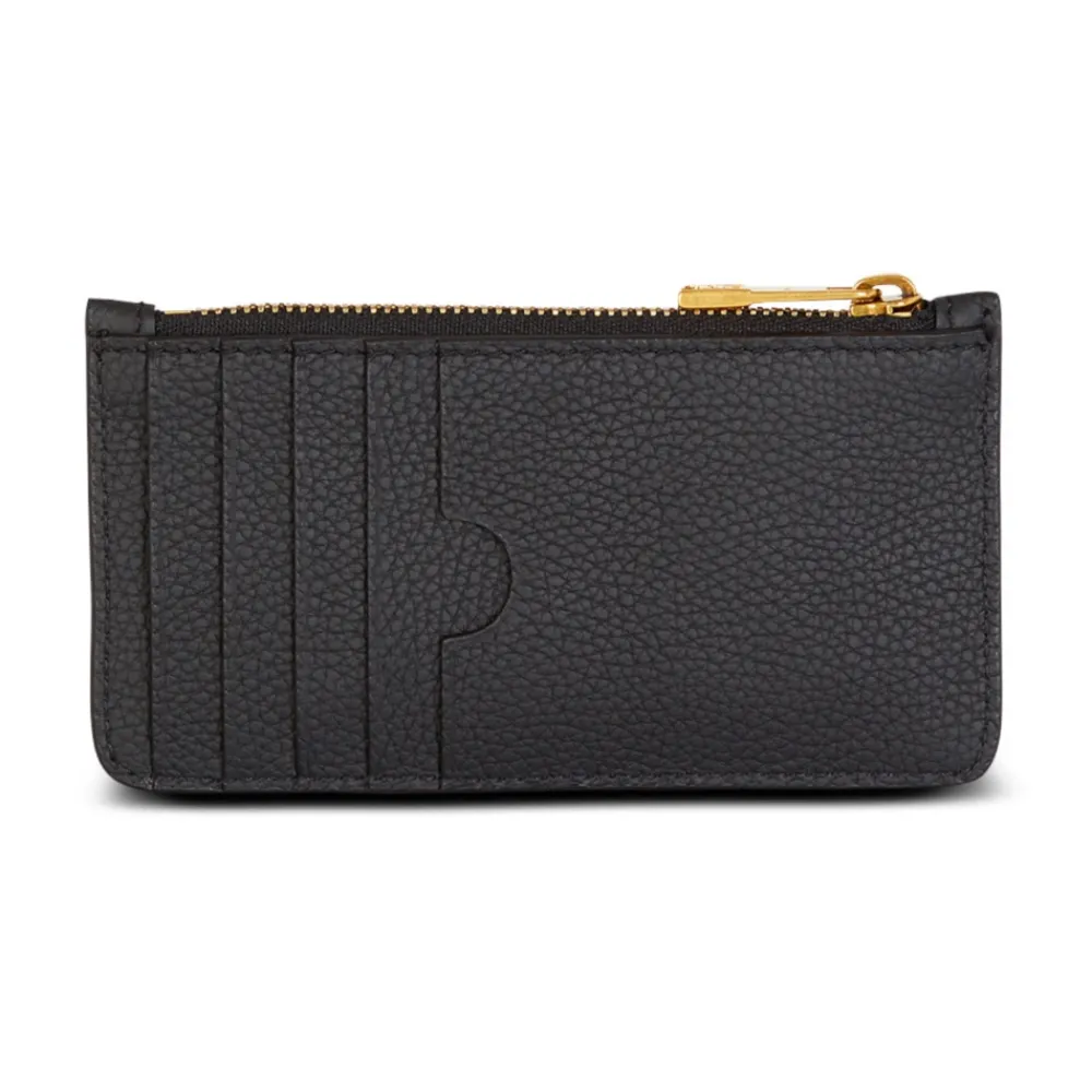 DAMES Balmain Portefeuilles^Monogram Grained Leather Card Holder