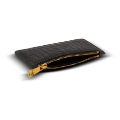 DAMES Balmain Portefeuilles^Monogram Grained Leather Card Holder