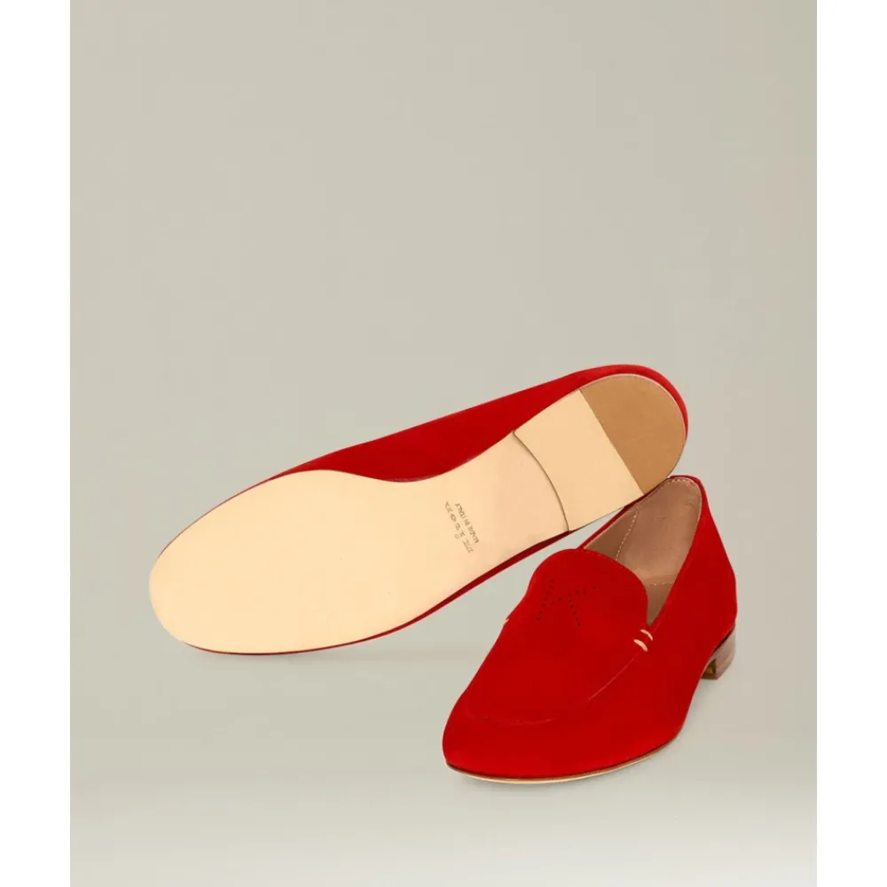 DAMES Kiton Monogram Suede Loafer