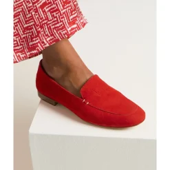 DAMES Kiton Monogram Suede Loafer