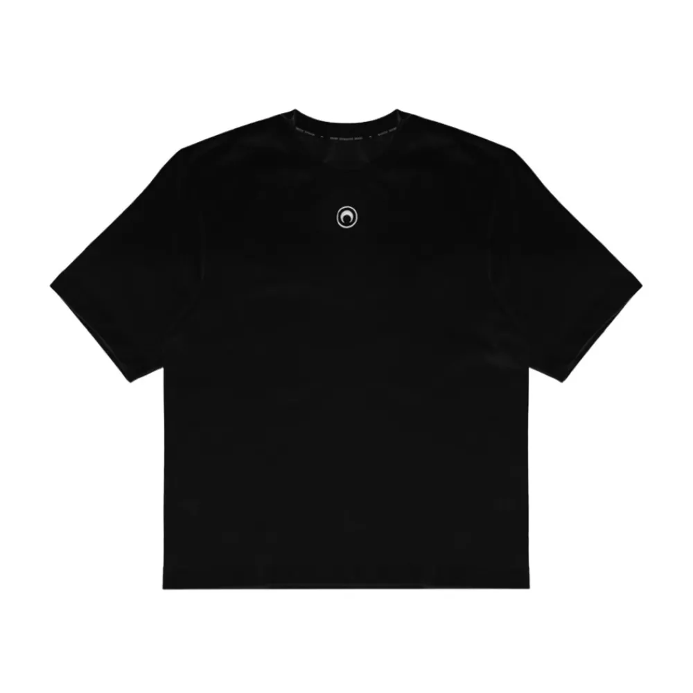 Heren Marine Serre Shirts^Moon Logo Jersey Loose Fit SS T-Shirt