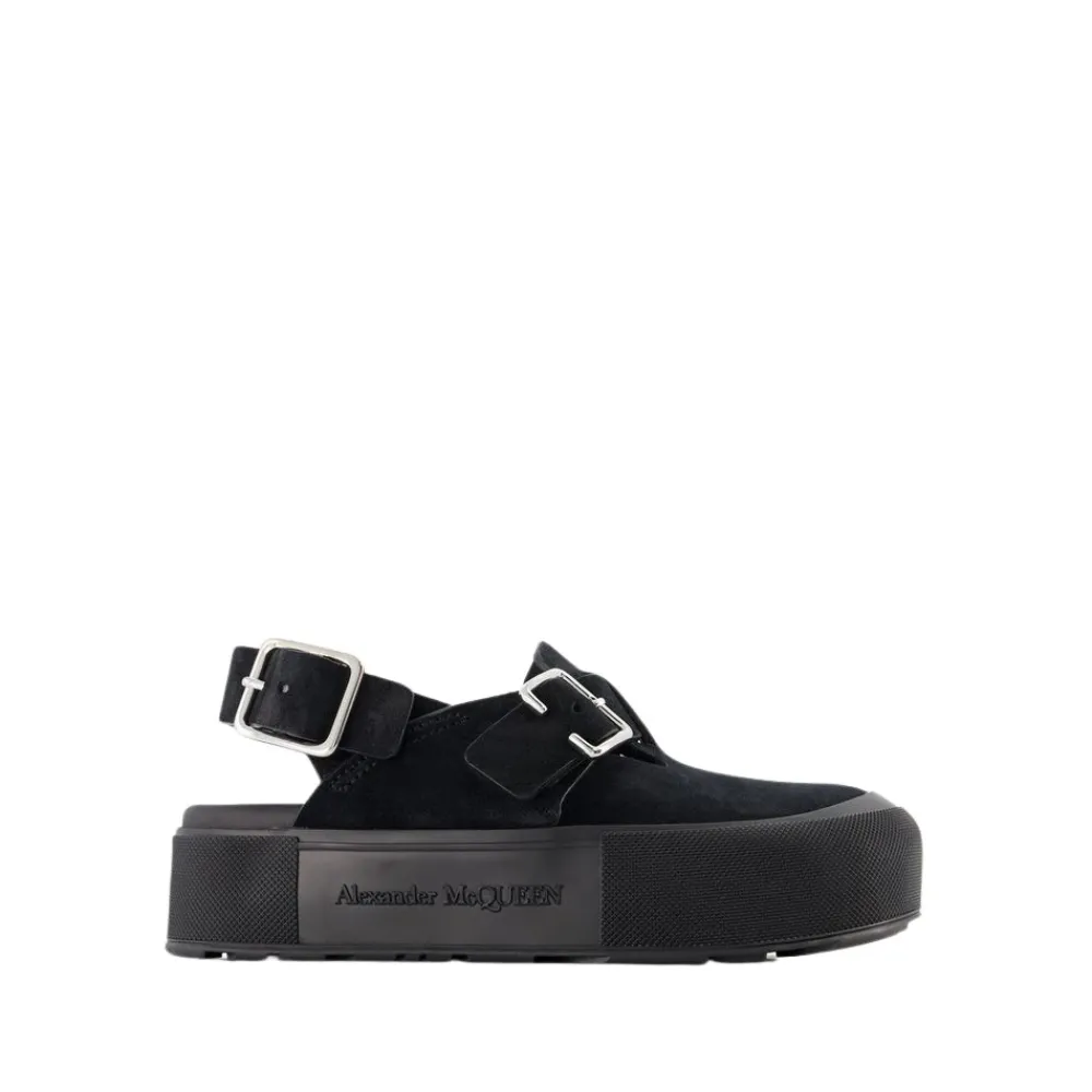 Heren Alexander McQueen Sandalen^Mount Slick Sandalen - /Zilver Leer