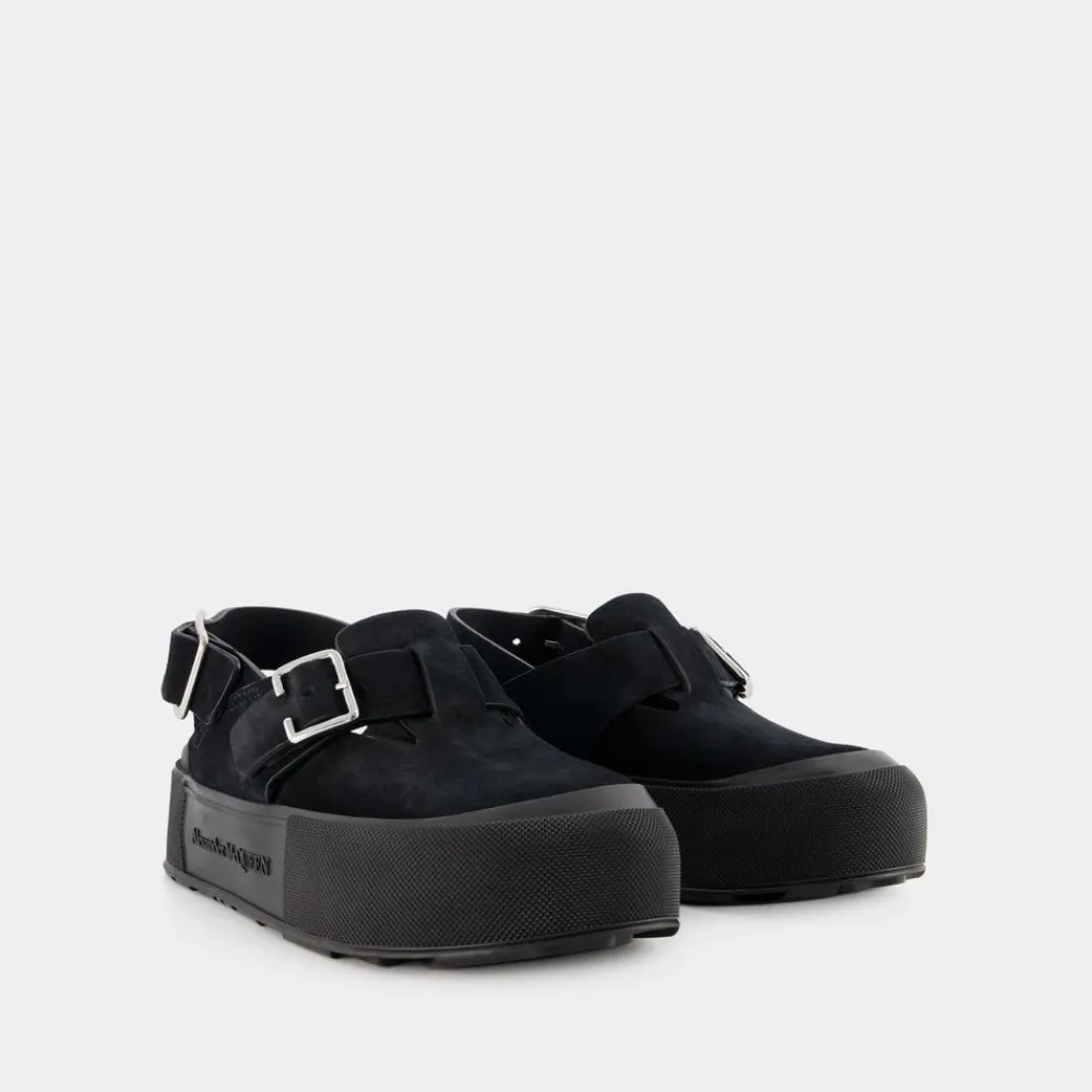 Heren Alexander McQueen Sandalen^Mount Slick Sandalen - /Zilver Leer