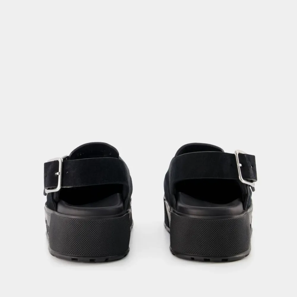 Heren Alexander McQueen Sandalen^Mount Slick Sandalen - /Zilver Leer