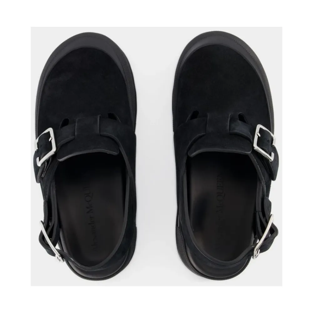 Heren Alexander McQueen Sandalen^Mount Slick Sandalen - /Zilver Leer