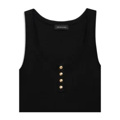 DAMES Anine Bing Mouwloze Top met Ronde Hals